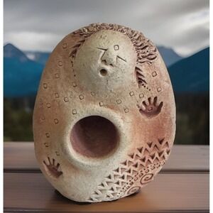 Mother Goddess miniature 2, 2/8" hand made vintage terra cotta sacred art